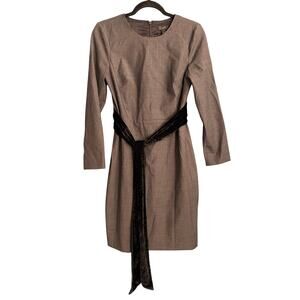 J. Crew Women's Wool Blend Grey Day to Night Dress Size 4